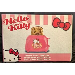 HELLO KITTY Sanrio  lisenced Full Size 2-SLICE COOL TOUCH TOASTER Brand New
